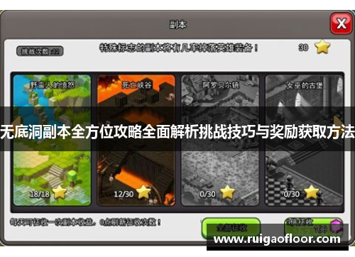 无底洞副本全方位攻略全面解析挑战技巧与奖励获取方法 无底洞副本全方位攻略全面解析挑战技巧与奖励获取方法